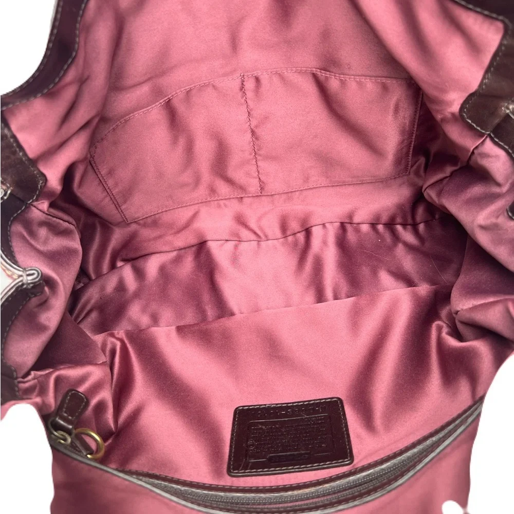 Coach Chelsea Limited Edition Burgundy Pony Hair Satchel - Picture 7 of 8